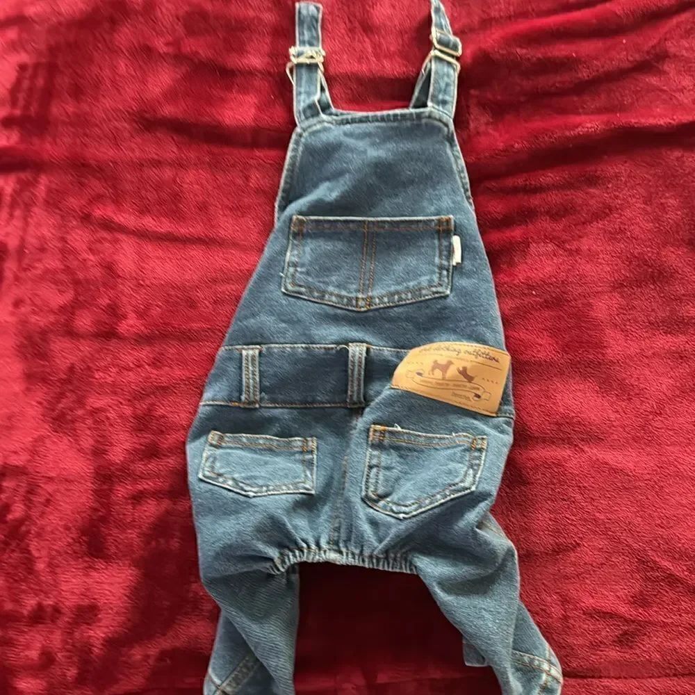 BLUE JEANS DOG OVERALLS Size Small - Picture 3 of 4